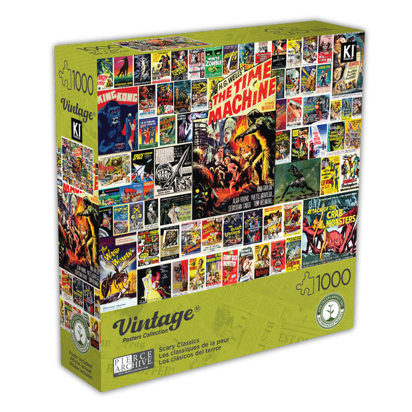 Buy Vintage posters scary classics (1000pcs) Puzzle Jigsaw Jungle