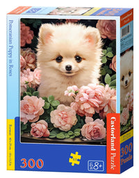 Pomeranian Puppy in Roses (300pcs)