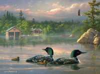 Passing Storm Loons, Hautman (1000pcs)