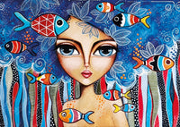 Lady with Fish - Romi Lerda (1000pcs)