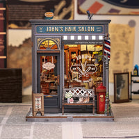 DIY Miniature House - John's Hair Salon (Wood)