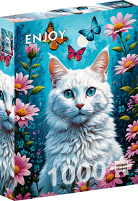 Chat blanc (1000 pc)