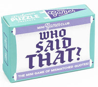 Mini Games Club - Who Said That?