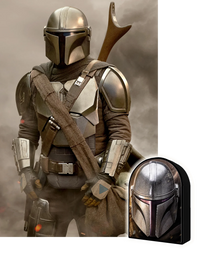 Star Wars - Mando The Mandalorian in Shaped Collectable Tin (3D Puzzle) (300pcs)