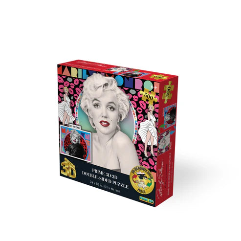 ABG Marilyn Monroe 500-Piece 3D/2D Jigsaw Puzzle - Double Sided & Super Elegant