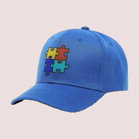 Puzzle Baseball Cap - Light Blue