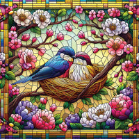 Stained Glass - Birds (Translucent) (300pcs)
