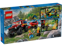 LEGO® - City - 4 x 4 Fire Truck with Rescue Boat