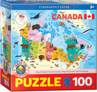Carte du Canada (100pcs)