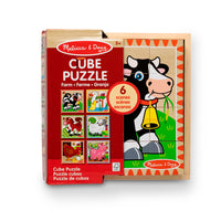 Melissa & Doug Farm - Cube Puzzle (16pcs)