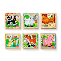 Melissa & Doug Farm - Cube Puzzle (16pcs)