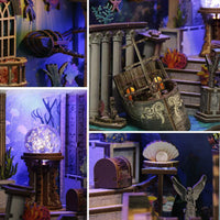 Nook de livre - énigme sur les fonds marins (bois)