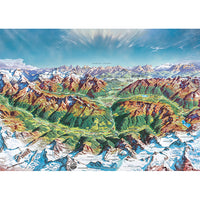 Map Art - Alpine Mountain World, Berann (2000pcs)