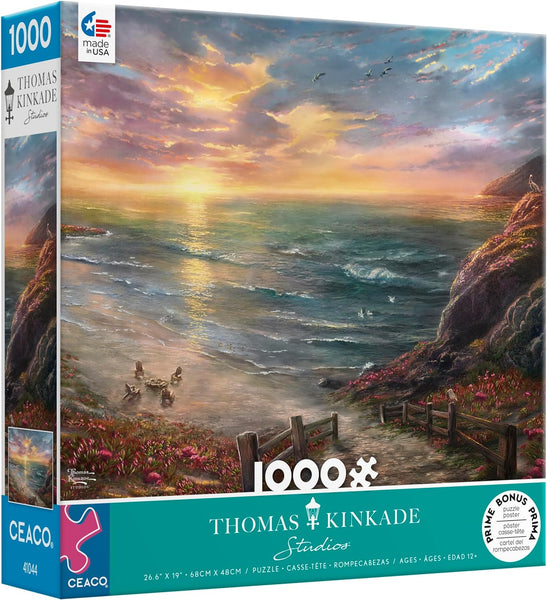 Buy Beachside gathering, thomas kinkade (1000pcs) Puzzle | Jigsaw Jungle