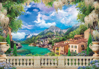 Terrasse luxuriante sur le lac (3000pcs)