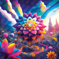 Fleur de géométrie sacrée (1023pcs)