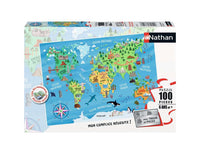 Carte du monde des monuments (100pcs)
