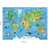 Carte du monde des monuments (100pcs)