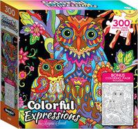 Colorful Expressions - Owl and Baby by Night (300 XL)