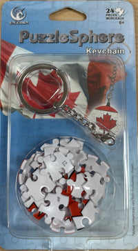3D PuzzleSphere Keychain - Canada Flag