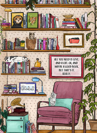 All You Need is Love. And a Cat. And a Book. (1000pcs)
