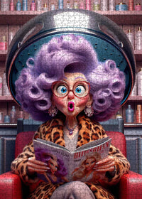 Playful Seniors - Purple Hair Salon Surprise (1000pcs)
