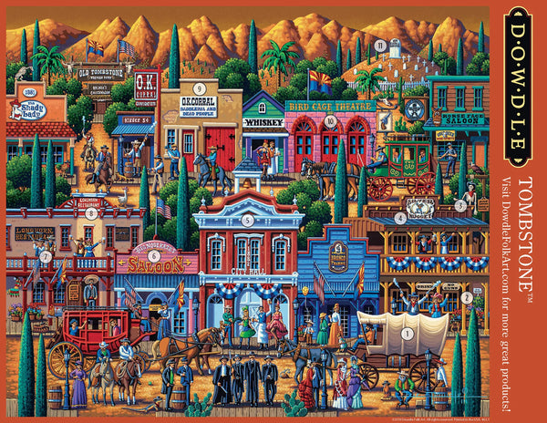 Puzzle Dowdle Esplora L'America: Tombstone Arizona 500 Pezzi &ndash; Nuovo