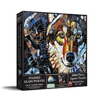 Stained Glass - Wolves, Cynthie Fisher (1000pcs)