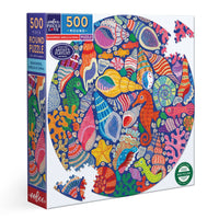 Seahorses, Shells & Coral (500pcs) (ROUND)