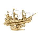 3D Sailing Ship Model (Wood)