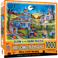 Three Little Witches, Bonnie White (1000pcs) (Glow in the Dark)