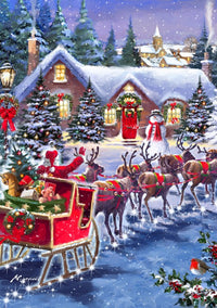Santa And Sleigh (500pcs)