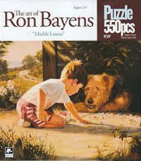 PFG The Art of Ron Bayens - Marble Lesson (550pcs) (Usage/Used - PUZZLES FOR GOOD)