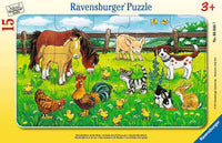 Ravensburger Farm Animaux dans la prairie (15pcs) (plateau)