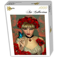 La femme et le papillon (1000pcs)