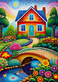 PFG House of Colors (1000pcs) (Usage/Used - PUZZLES FOR GOOD)