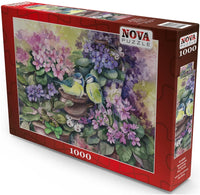 Les oiseaux nichent dans les violettes (1000pcs)