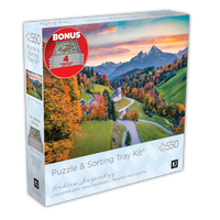 Alpes bavaroises automne (kit de puzzle et plateau) (550pcs)
