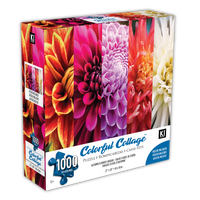 Collage coloré - Fleurs d'automne Dahlia (1000pcs)