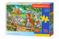 Petite capot d'équitation rouge, 70 pièces
