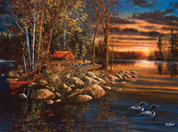PFG Camping Collection - Wake Up Call, Jim Hansel (1000pcs) (Usage/Used - PUZZLES FOR GOOD)
