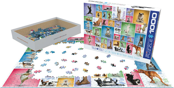 Buy Yoga dogs, get in touch with your inner puppy Puzzle | Jigsaw