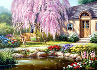Cottage de fleur de cerisier (1000pcs)