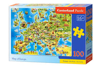 Carte de l'Europe, 100pc