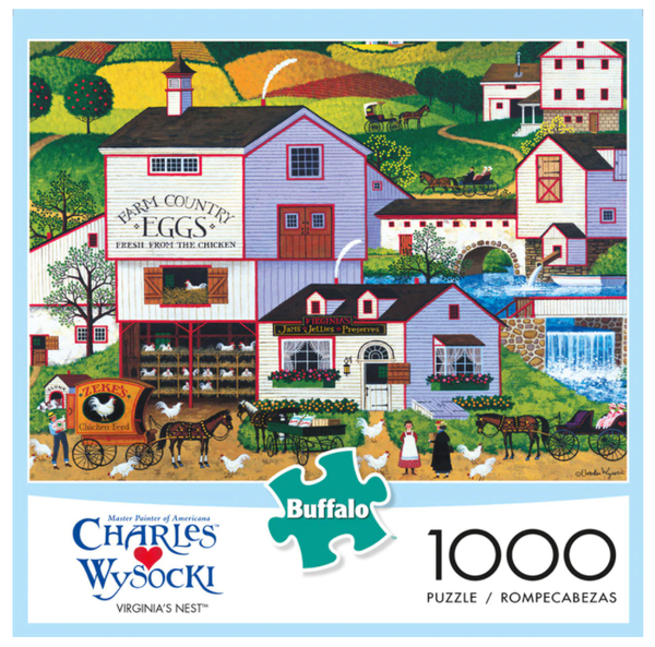 Wild & Whimsical Chicken Dance 1000 Piece Puzzle – Fun Adult Jigsaw With DJ Cluck & Glow Sticks
