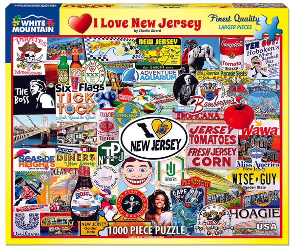 I Love New Jersey (1535pz) - 1000 Piece Jigsaw Puzzle