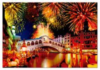 Feux d'artifice de Rialto Bridge