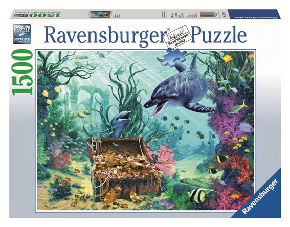 Dolphins in the Coral Reef - 500 Piece Jigsaw Puzzle by Ravensburger | Puzzle Warehouse