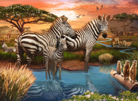 Ravensburger Zebras à Waterhole (500pcs)