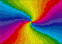 Stained Glass Rainbow Burst (1000pcs)